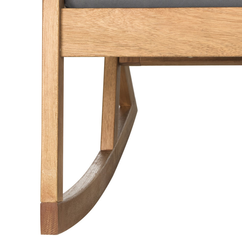 Chaise berçante de patio Cormach Mathew, Gris, Naturel