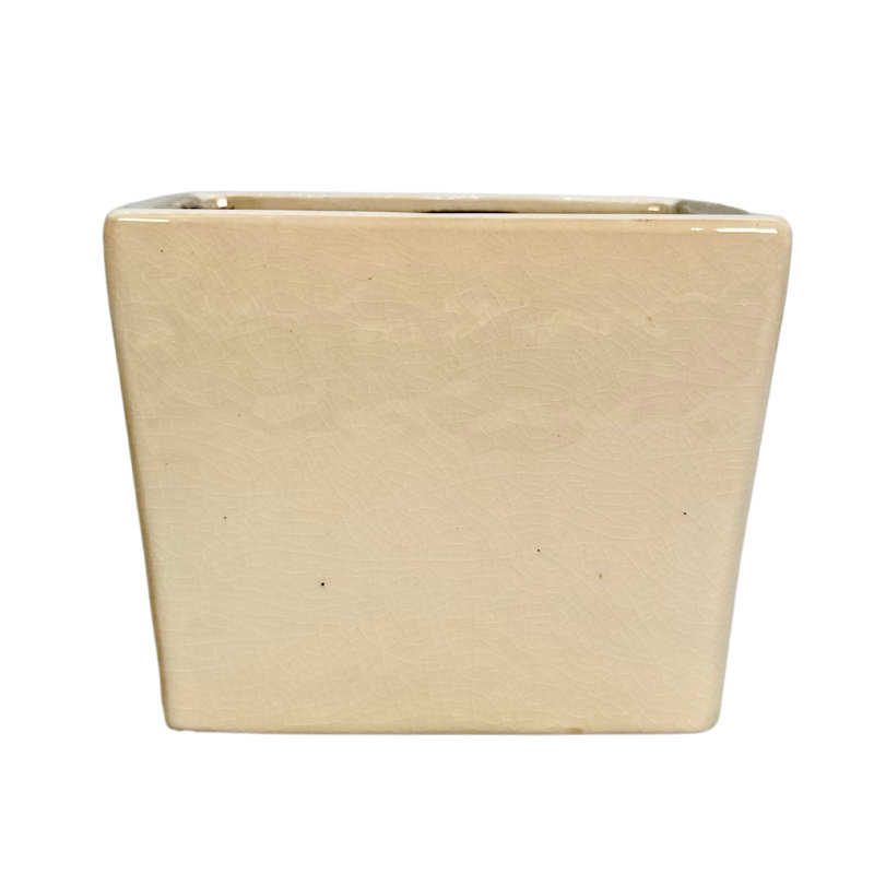 6" Ceramic Flower Planter, Ceramic Pot Planter, Plant Home Décor, White