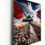 Red Farmhouse Rustic Elegance II - Horloge murale paysage et nature-99631570