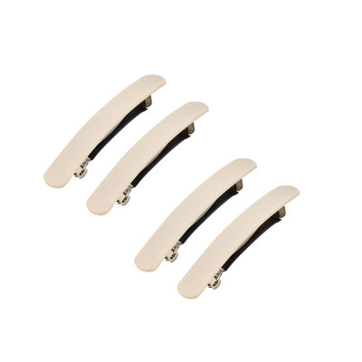 Acrylic Ornam ents Matte Solid Color Hair Barrettes  Rectangle Spring Hair Clips Non  Hair Pins For Women Girls Daily Hairstyle Decor