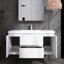 Meuble-lavabo mural simple 48 po avec lavabo en résine-110486381