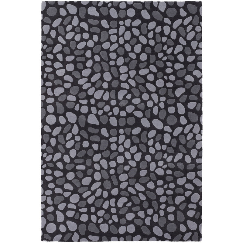 Inhabit Designer Charcoal Area Rug, 5' x 7'6"