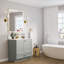 Armoire de salle de bain en bois massif prêt à assembler avec comptoir Shaker - comptoir non inclus-124300743