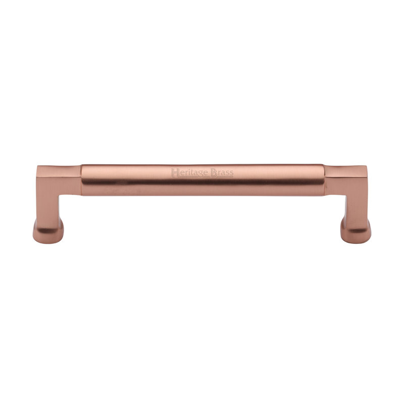 Heritage Brass Heritage Cabinet Pull Bauhaus Design, Satin Rose Gold, 10.1cm H x 16cm W x 11.7cm D
