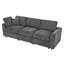Ensemble de canapé modulaire 4 pièces (gris)-743305834-743305835