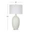 Lampe de table en céramique blanche Sesser