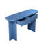 OMCHOM, console de style Mid-Century moderne de 55 pouces avec 2 tiroirs, canapé cannelé d'entrée bleu-129185122-129185124-129185126