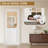 Clear Glass 6-Lite Solid And Manufactured Wood Double Slab Doors Without Frame And Hardware Kit-124844029