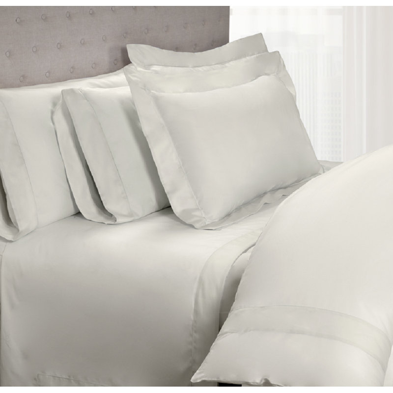Eliana Sateen Pillow Case, Ivory, King