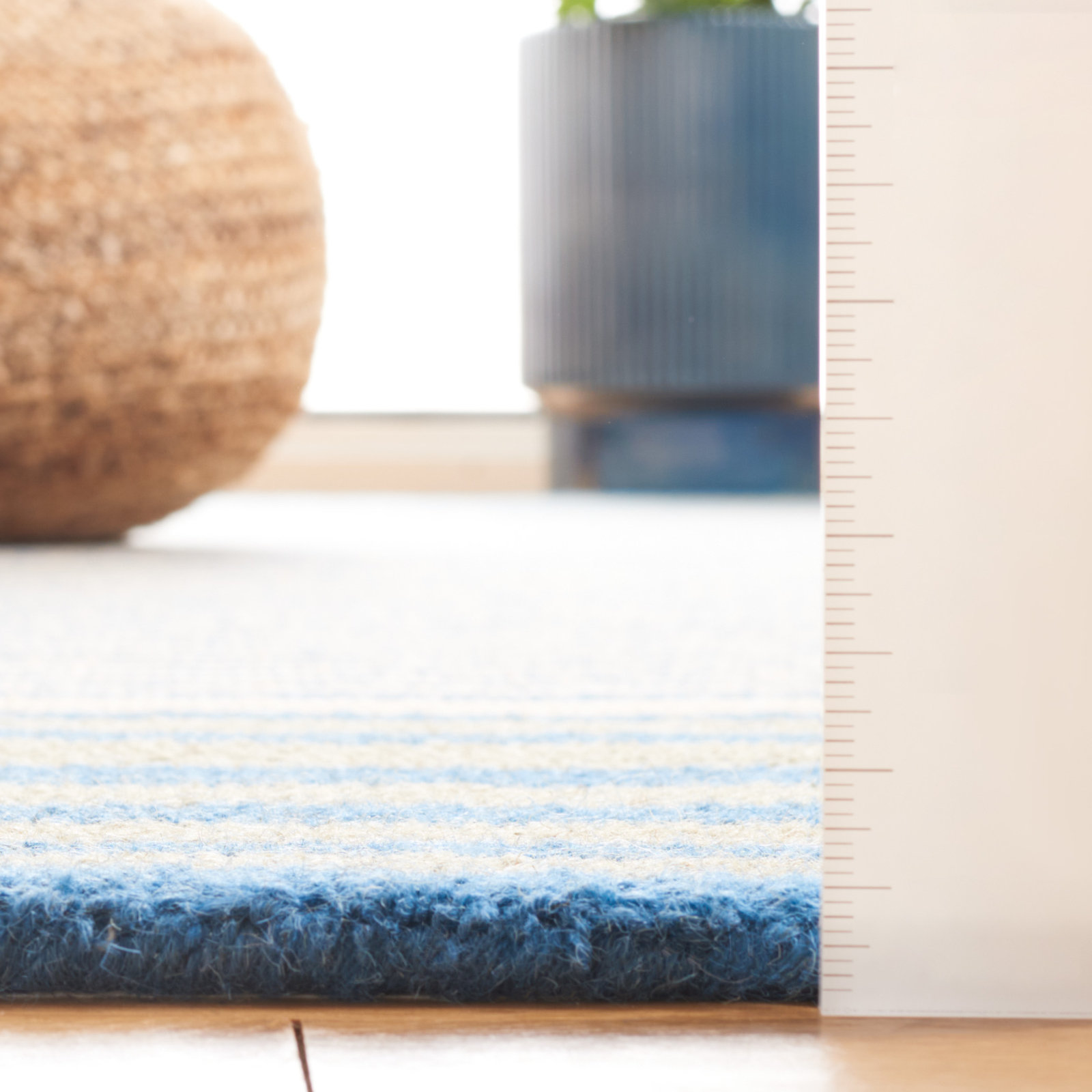 Fairhaven Hand-Tufted Striped Rug, Square 6'