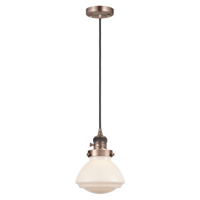 Franklin Restoration - Almarosa - 1 Light 7" Cord Hung Mini Pendant - On-Off Turn Switch - LED Bulb - - Clear Shade