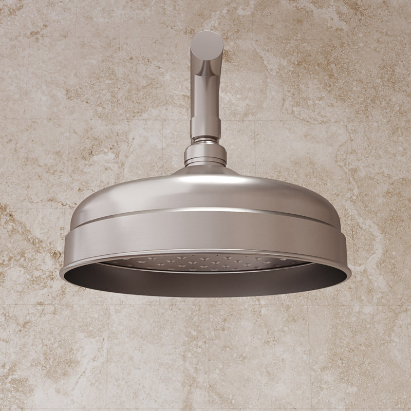 Pomme de douche 8 po Levantine, nickel brossé, Nickel brossé
