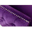 Chaise en velours mauve l 34 po avec 1 coussin Bayberry-122253959