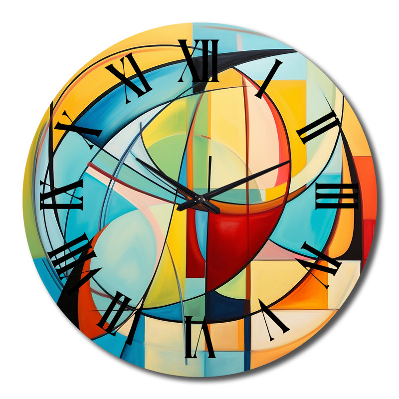 Horloge murale Mid-Century, Grand