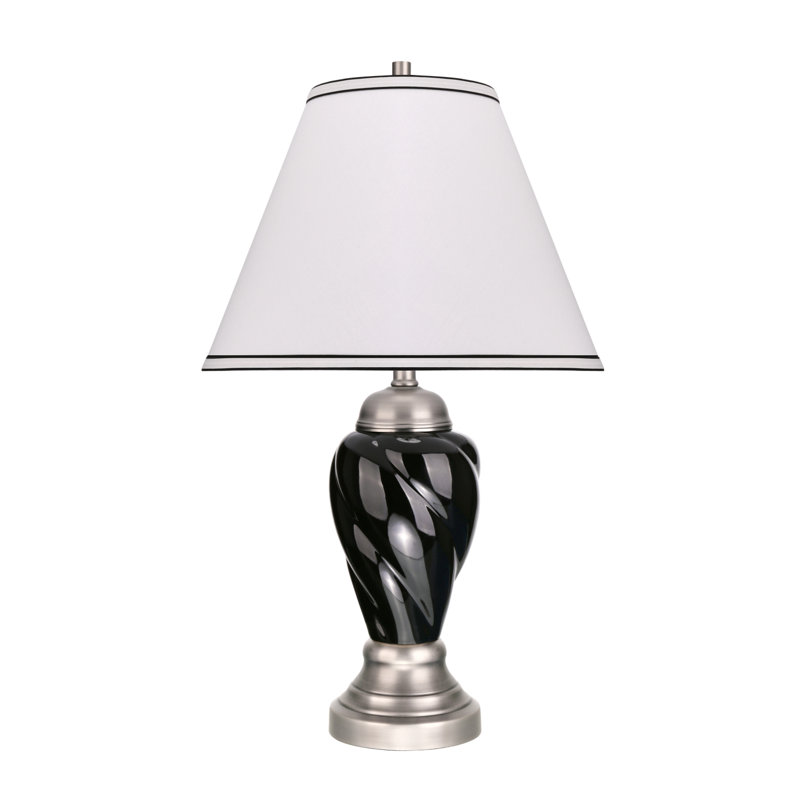 Cabarley Table Lamp Lamp, Black