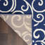 Tapis bleu marine / ivoire Susan-25937994