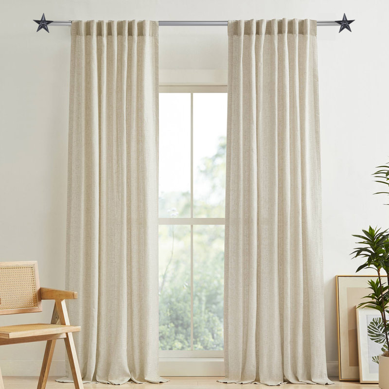 Tringle à rideaux simple Richlands Star, Bleu, H 1 po x l 48 po x P 1 po