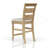 Ladder Back Counter Stool - Caramel Finish