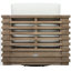 Fauteuil pivotant en eucalyptus Tortuga