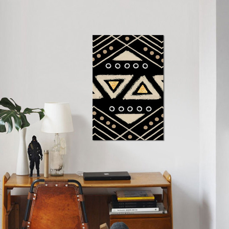 « motif ii », impression sur toile, H 12 po x l 8 po x P 0,75 po, Toile tendue, Pas de tapis
