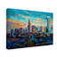 «The Queen City Charlotte North Carolina» par Magill, reproduction d'art sur toile tendue-29224209