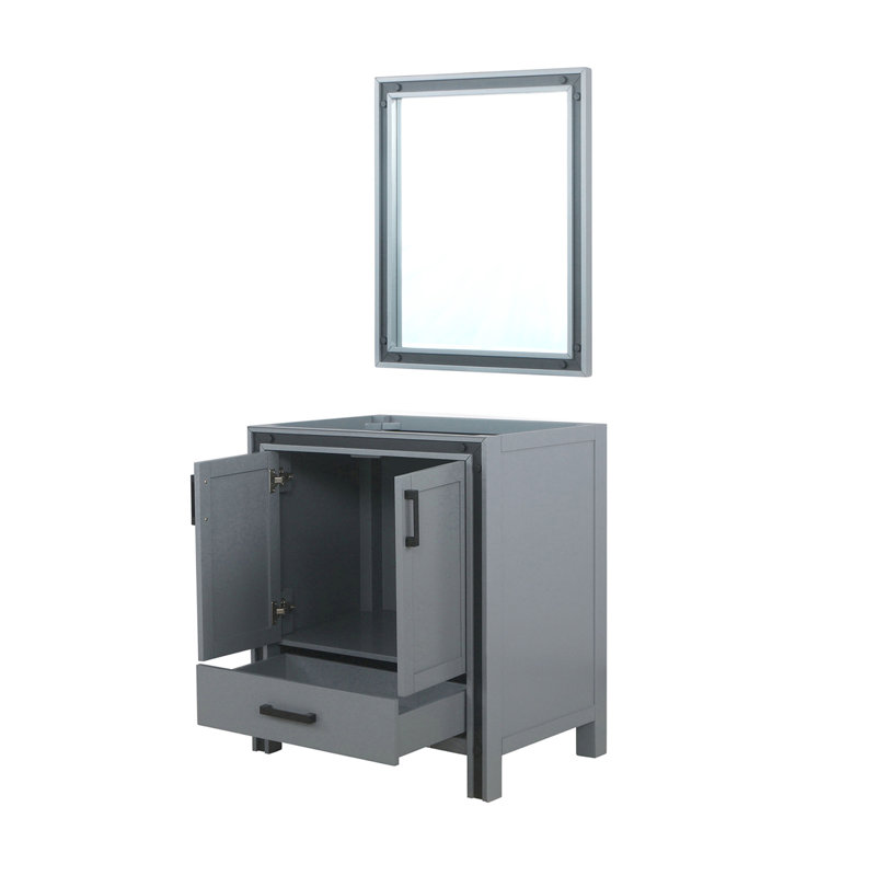 Meuble-lavabo l 30 po x P 22 po et miroir 28 po, Gris foncé