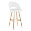 Tabourets de bar fixes en similicuir de 30 po avec pieds en métal et repose-pieds carrés Resme-1666744973-1666744960