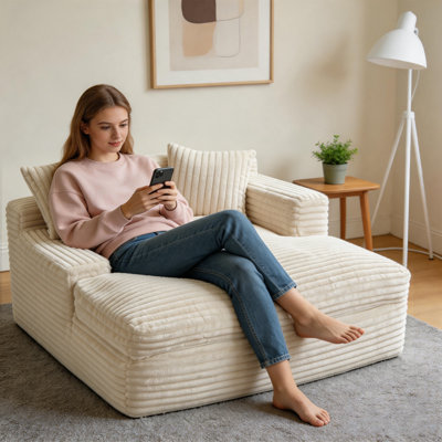 53 in Boneless Chaise Sofa