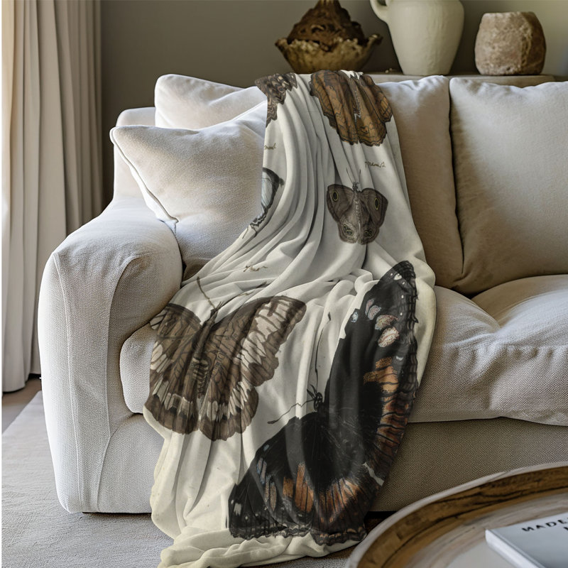 Antique Flutter - 1 Piece Premium Blanket, Twin