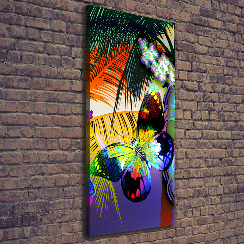 Colourful Flowers - Wrapped Canvas Print