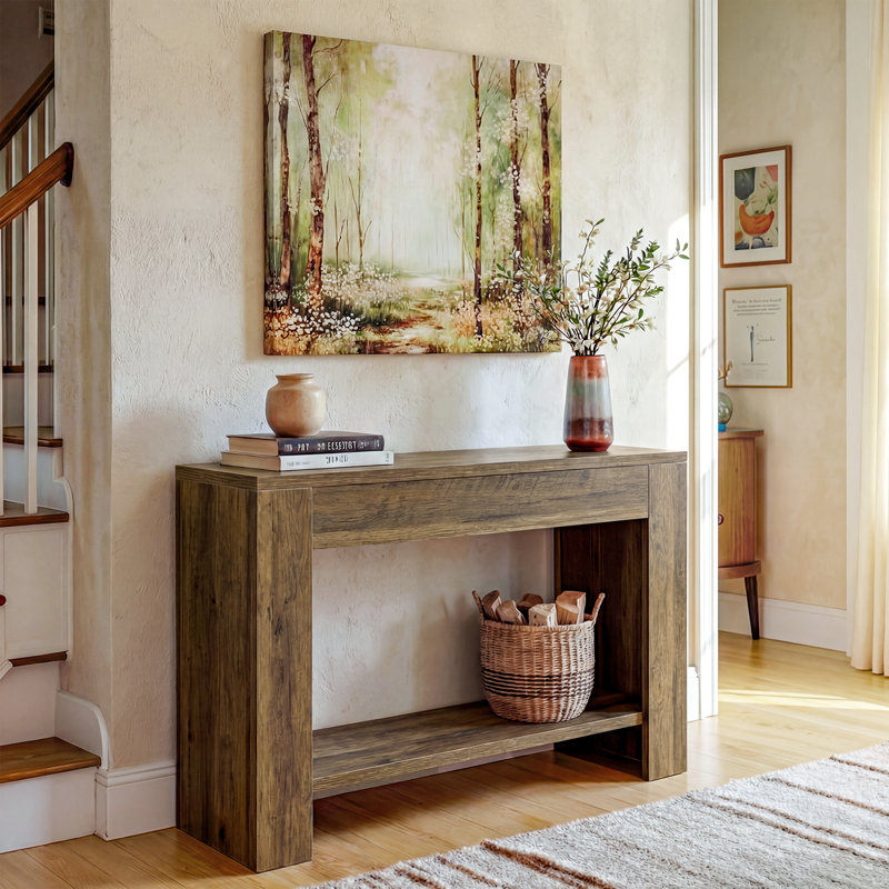 Console 41,3 po pour petite maison de campagne, couloir