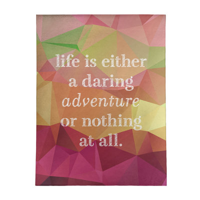 Tapis en poly-chenille life quote