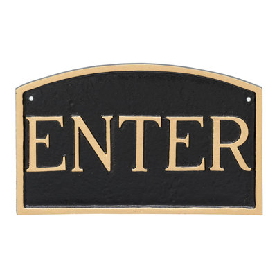 Enter Statement Garden Plaque