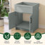 Armoire de salle de bain autoportante grise 24 po x P 21,5 po x H 33,44 po