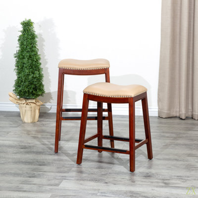 30" Bar Stool,  Leather Seat