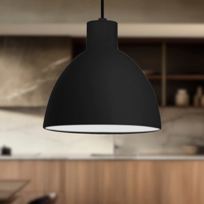 1 - Light Black LED Single Pendant