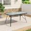 Cassady Outdoor Garden Tempered Glass White Wood Grain Coffee Table-1297626619-1297626623