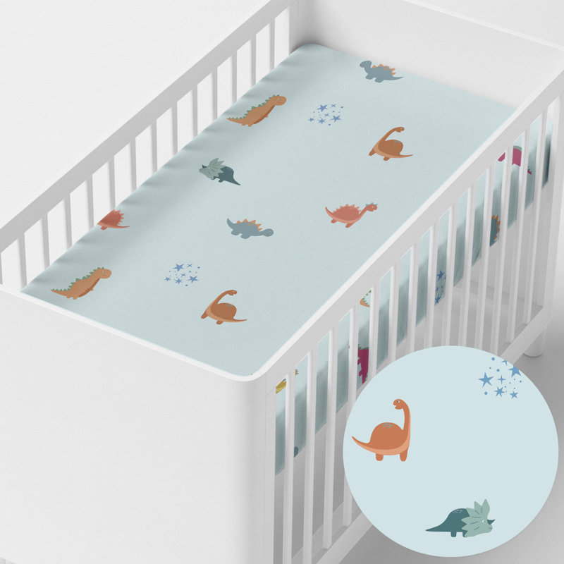 Ignazia Animals 100% Cotton - Piece Standard Cot Fitted Sheet, 60cm W x 120cm L