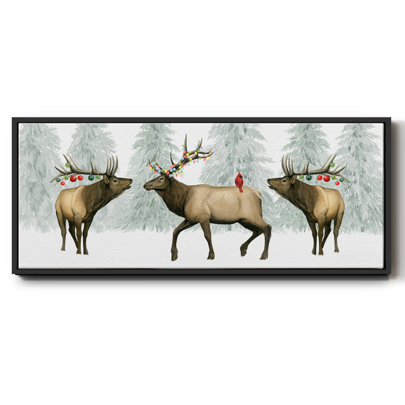 Festive Forest Collection D- Framed Canvas
