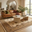 Tapis d'intérieur / beige à motif médaillon persan beige / crème 5 pi x 7 pi (5 pi 3 po x 7 pi 5 po) Yasmin-30842367