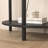 Half Moon Design End Table With Sliding Rattan Door,Elegant Semi-Circle Entryway Console Table