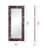 Suna 35 in. x 79 in. Natural Stone Rectangular Framed Mirror