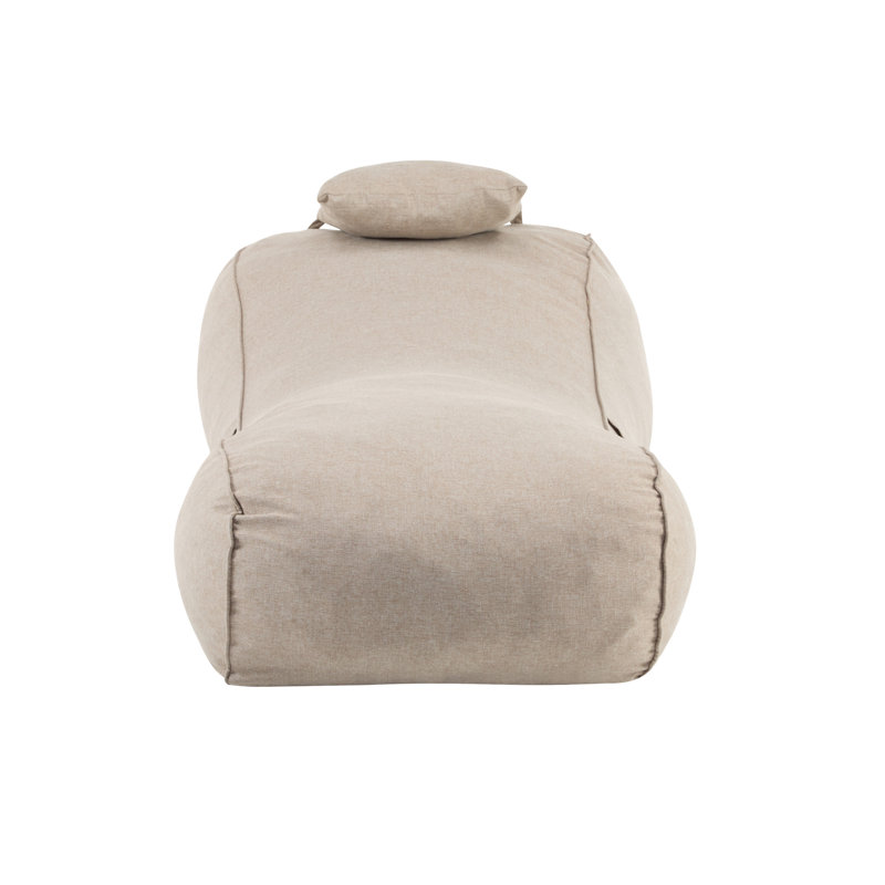 Fauteuil à billes d'extérieur Lemoore, beige foncé
