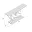 Sculpted 74'' W Solid Wood Console Table-27688620-27688621