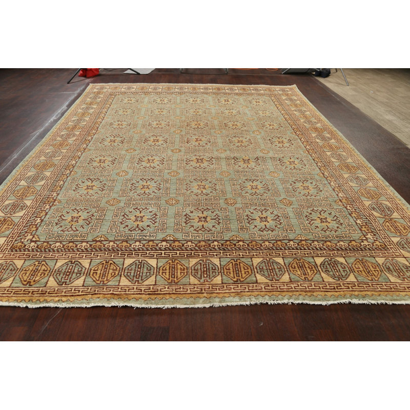 Tapis unique en laine noué à la main 9 pi 11 po x 13 pi 3 po New Age Jakeith