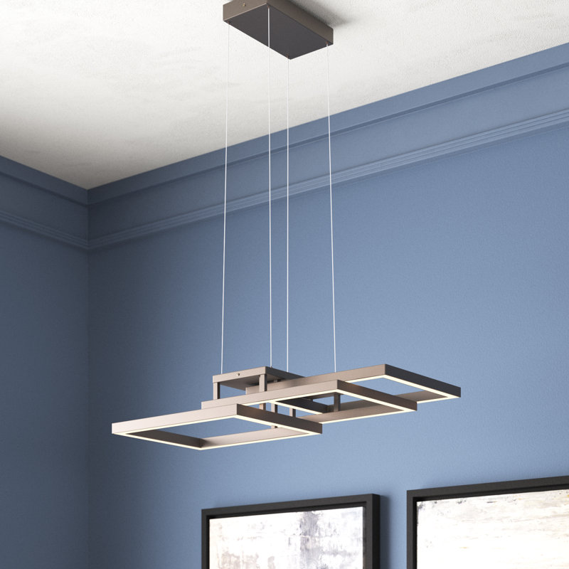 Jovie 12 - Light Dimmable LED Geometric Chandelier