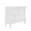 Meuble-lavabo autonome 36 po avec lavabo en céramique, tiroir rabattable, tablette réglable et poignées en métal 36 po-1272601546