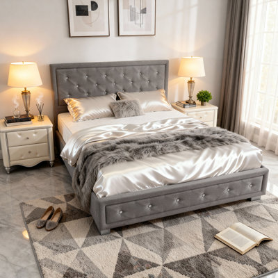 Upholstered Ottoman Storage Bed
