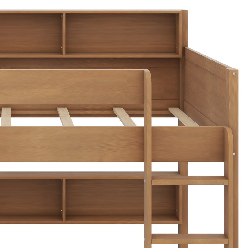 Multi-Level Bunk Bed System with Extra Sleeping Trundle, Wood