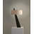 Obelisk Table Lamp - White Cotton-Linen Shade-1855708646